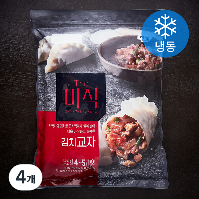 더미식 김치교자 (냉동), 1.05kg, 4개