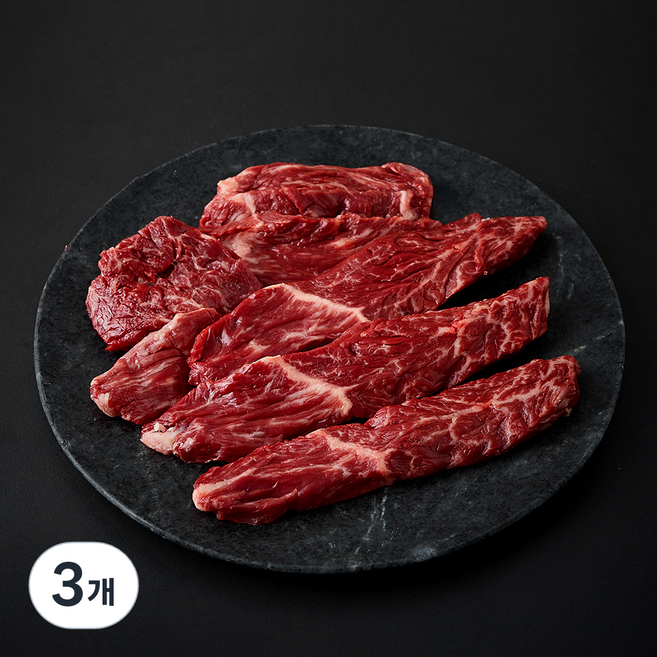 농협안심한우 토시살 1++등급 구이용 (냉장), 3개, 200g