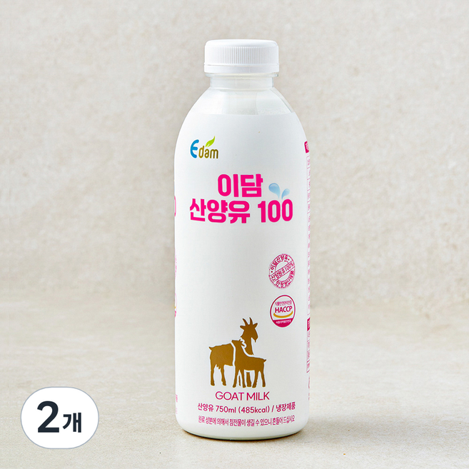 이담 산양유 100, 2개, 750ml