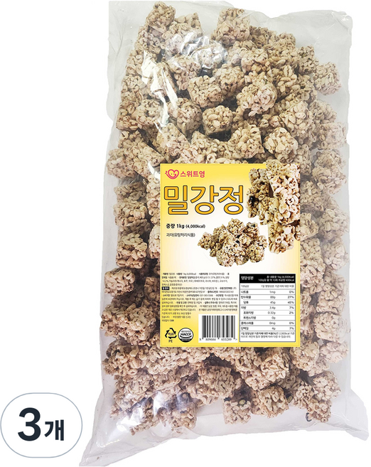 스위트영 밀강정, 1kg, 3개
