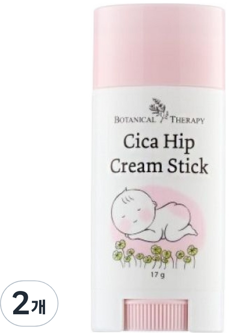보타니컬테라피 시카 기저귀 크림스틱, 17g, 2개