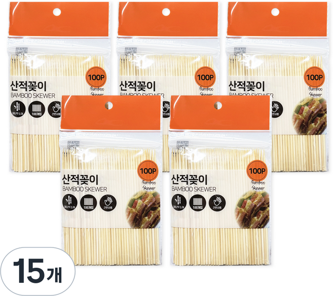 CAMEL 竹製烤肉串, 100入, 15個