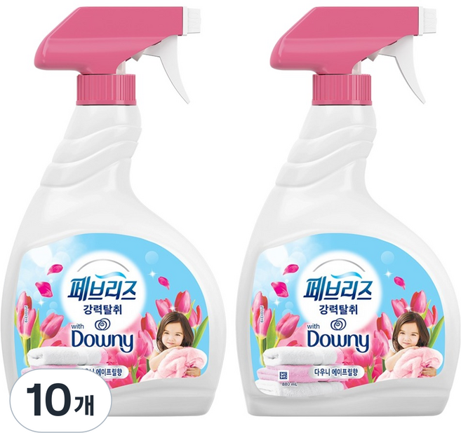 페브리즈 섬유탈취제 다우니 에이프릴향 본품, 880ml, 10개