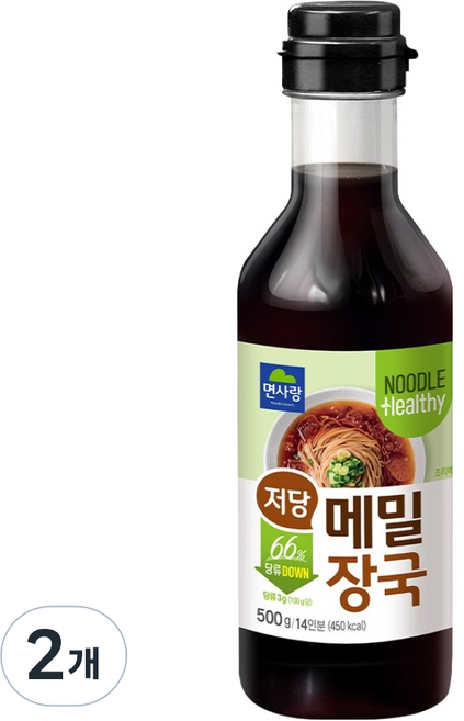 면사랑 저당 메밀장국, 500g, 2개