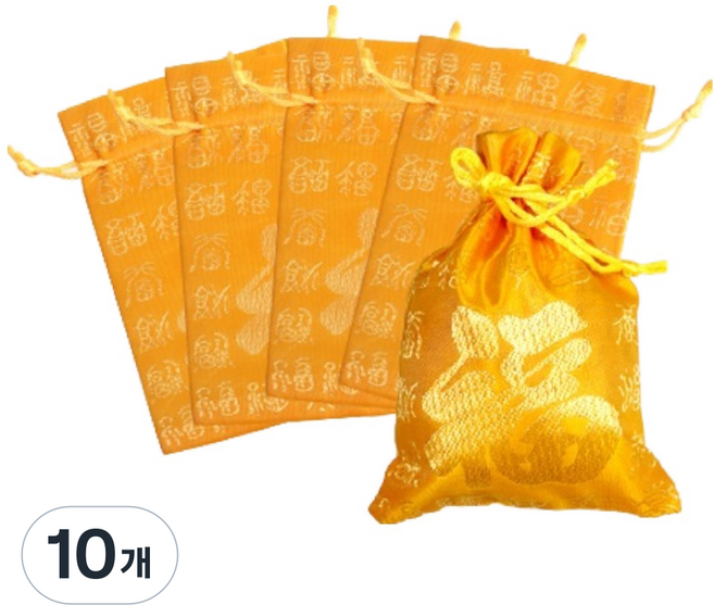 Lead home 風水 幸運 福袋 好運 財富 事業 禮物 束口袋, 金色, 10個