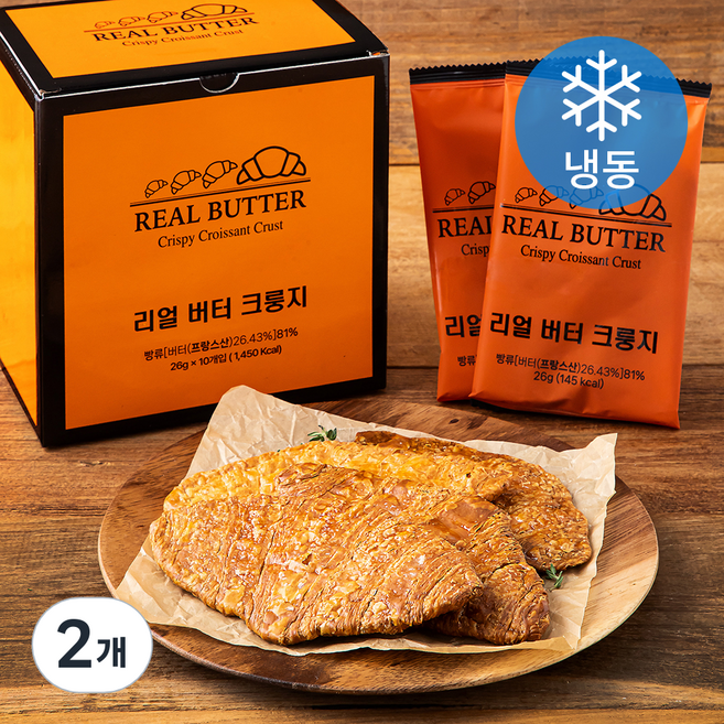 아끼니 리얼 버터 크룽지 (냉동), 26g, 10개입, 2개