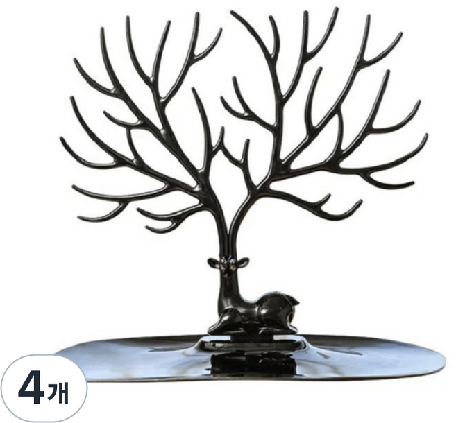 마이 디어 쥬얼리 장식대, 4개, 블랙