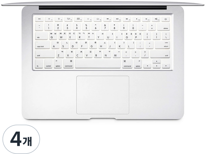 anyclear 2025年 MacBook Air 13 鍵盤膜 A3240, 白色, 4個
