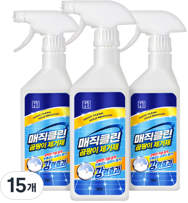 생활공식 매직클린 곰팡이 제거제, 15개, 500ml