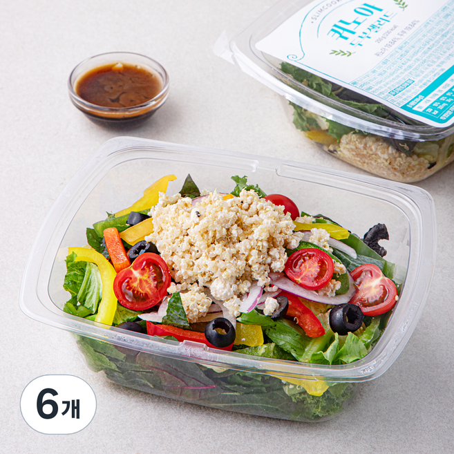 슬림쿡 퀴노아 두부 샐러드, 250g, 6개