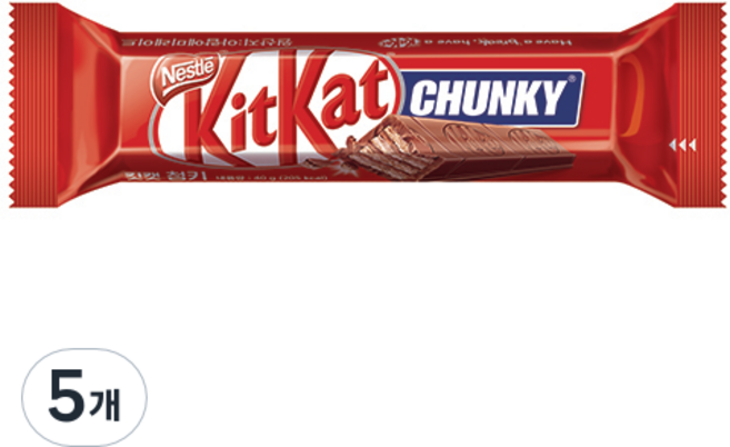 KitKat 청키 오리지널, 40g, 5개