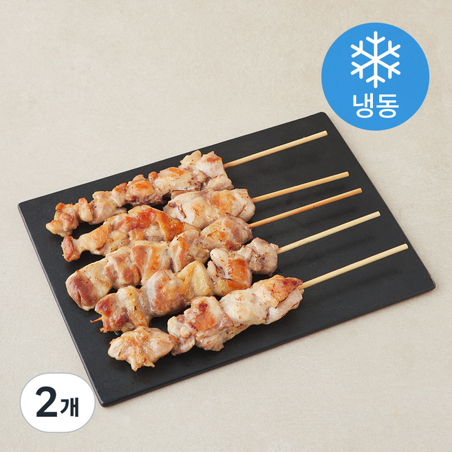 오늘식탁 Big 닭다리살 순살 닭꼬치 5개입 (냉동), 500g, 2개