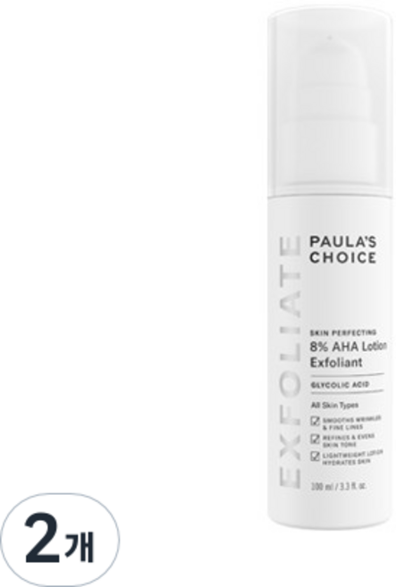 폴라초이스 8프로 아하 로션 각질제거제, 100ml, 2개