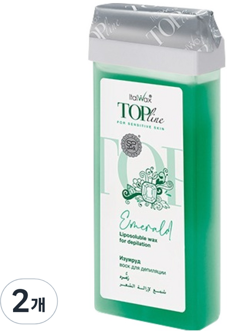이탈왁스 탑 라인 카트리지 에메랄드 왁스, 100ml, 2개