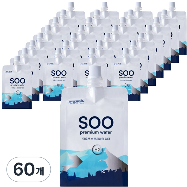 수수소수 덕유산 수 프리미엄 워터, 300ml, 60개