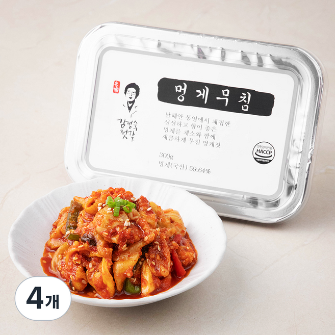 김정숙젓갈 멍게무침, 300g, 4개