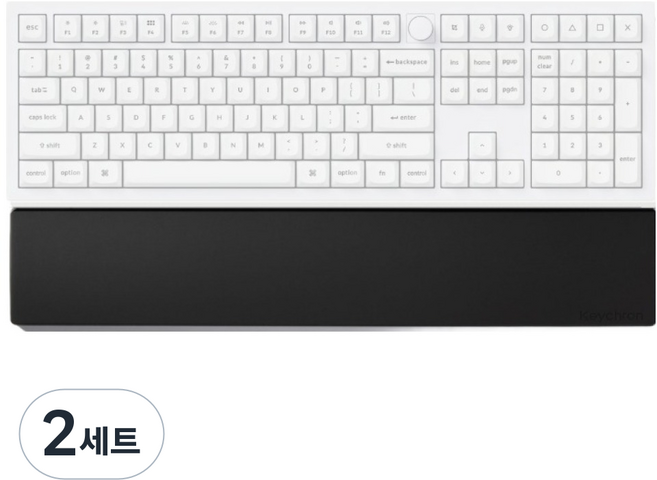 Keychron 矽膠手託 PR52 K10 PRO Q6 Q6 PRO Q6 MAX Q14 PRO V6, 2套, 黑色