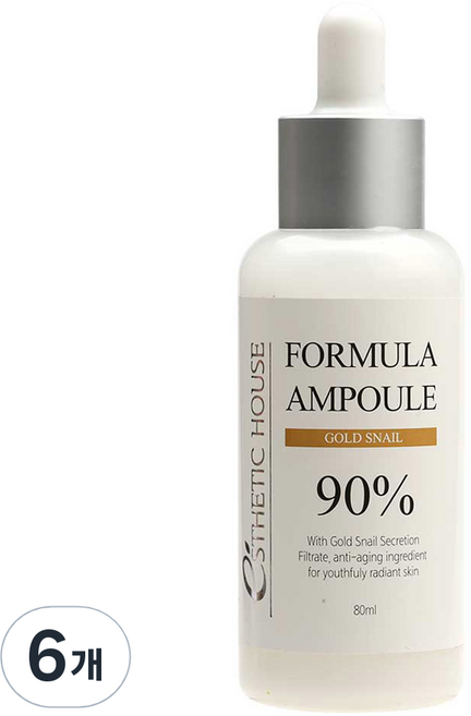 에스테틱하우스 포뮬러 골드스네일 90% 앰플, 6개, 80ml