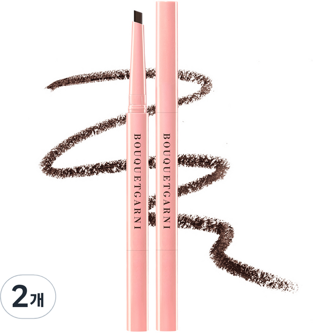 부케가르니 오토펜슬 슬림 아이브로우 0.2g, 다크브라운, 2개