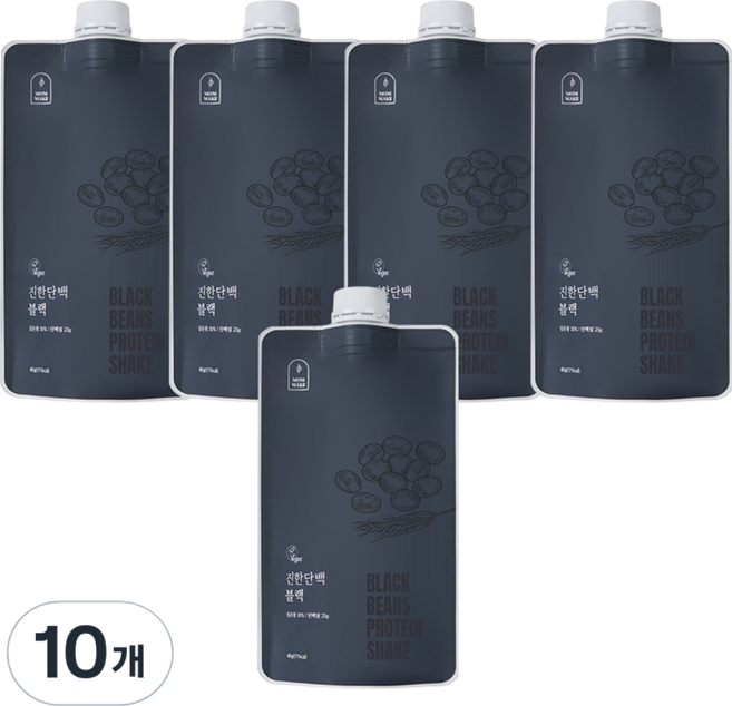 맘메이크 진한단백 블랙, 40g, 10개