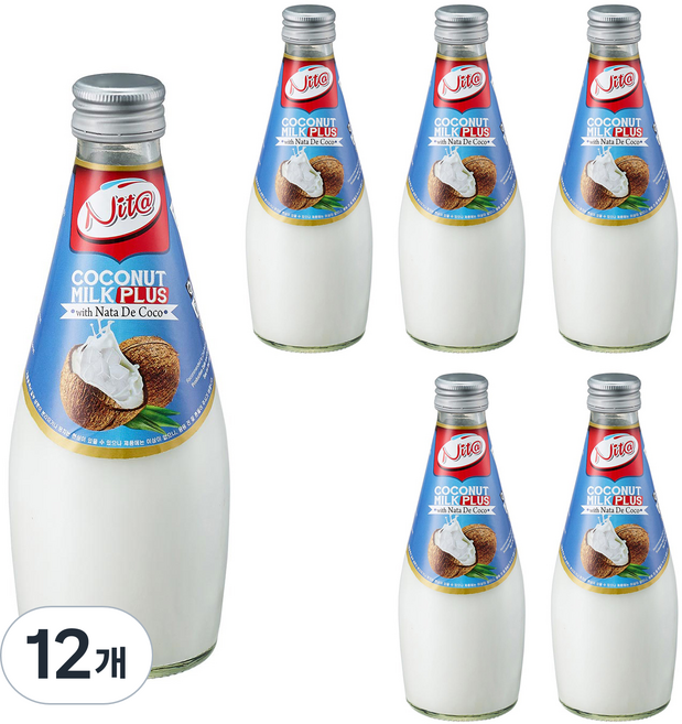 니타 코코넛 밀크 오리지널 플러스, 290ml, 12개