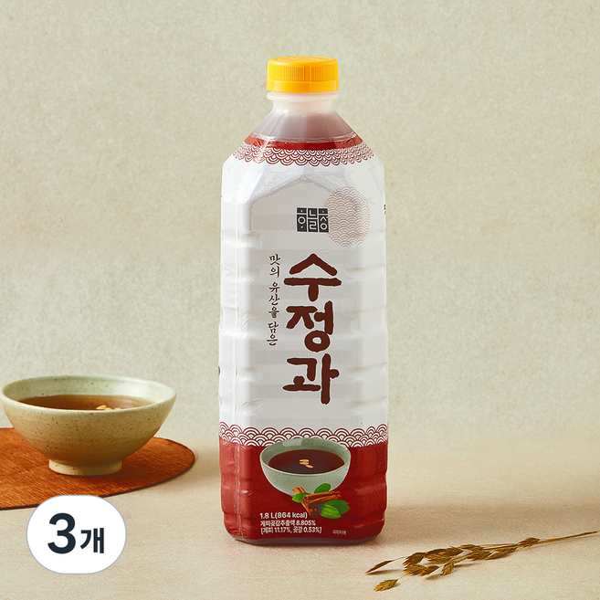 하늘청 맛의 유산을 담은 수정과, 3개, 1.8L