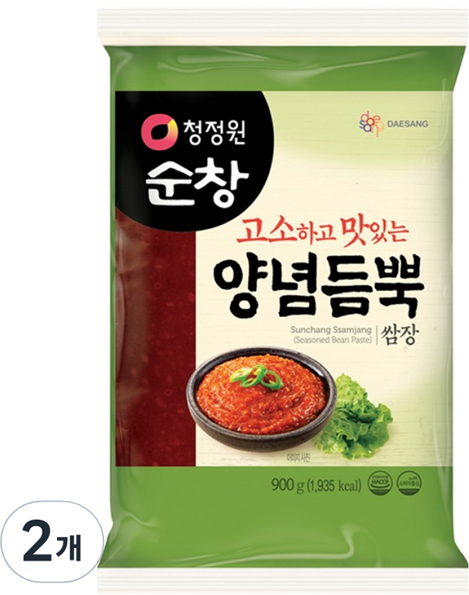 청정원순창 양념 듬뿍 쌈장, 900g, 2개
