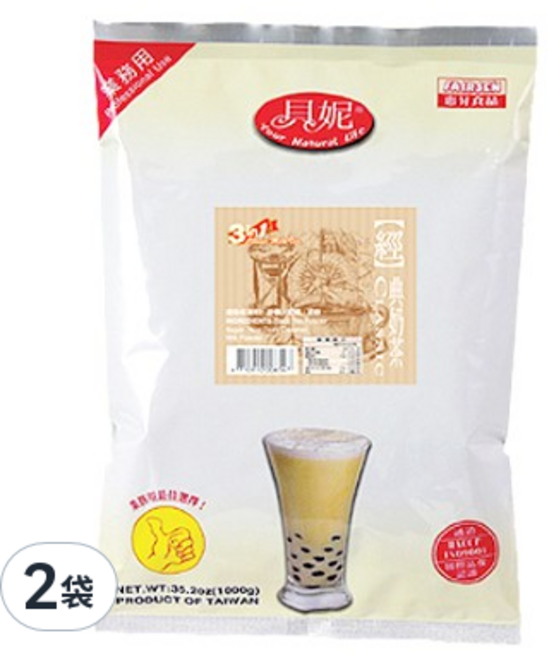 貝妮 3合1經典奶茶調味粉, 1kg, 1包, 2包