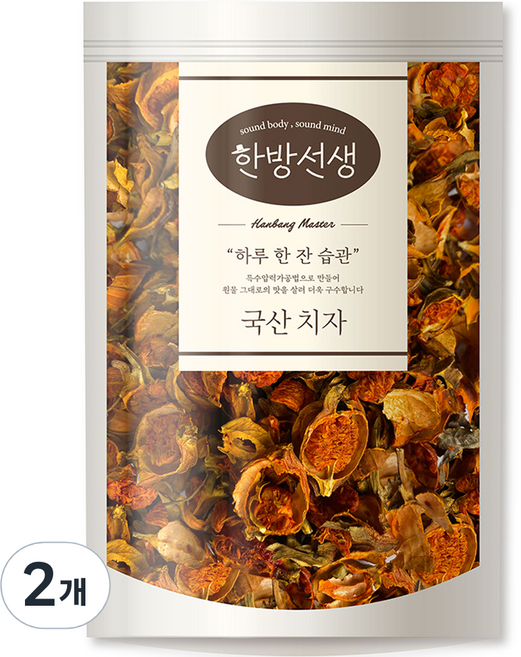 한방선생 국산 치자, 300g, 2개