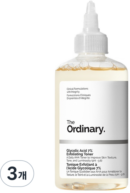 디오디너리 글리코릭 애시드 7% 엑스폴리에이팅 토너, 240ml, 3개