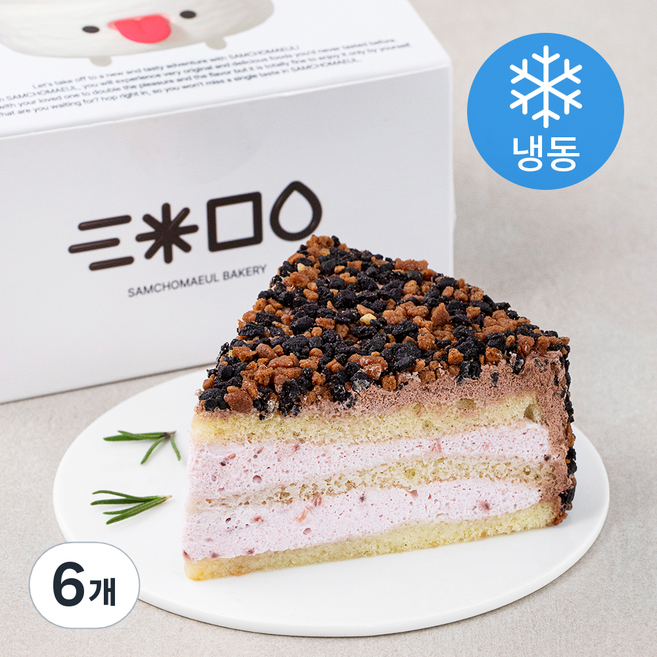삼초마을 돼지바 조각케이크(냉동), 6개, 85g