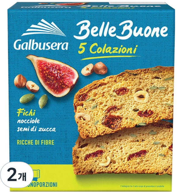 갈부세라 벨레부오네 무화과 헤이즐넛 러스크 5p, 200g, 2개