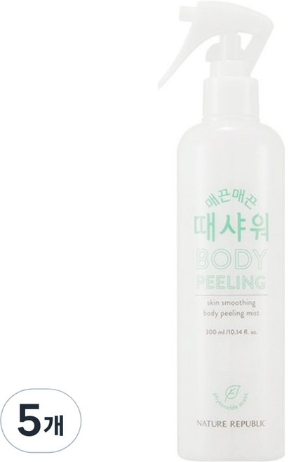 네이처리퍼블릭 매끈매끈 때샤워 필링미스트 피톤치드, 300ml, 5개