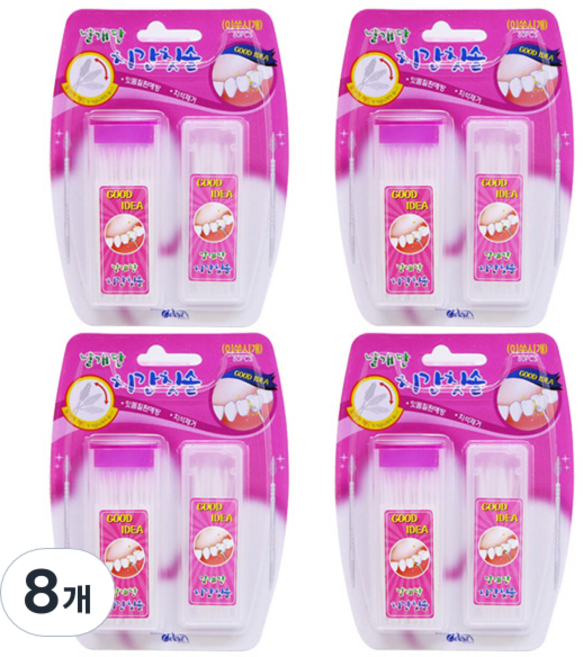 날개단 치간칫솔, 80개입, 8개