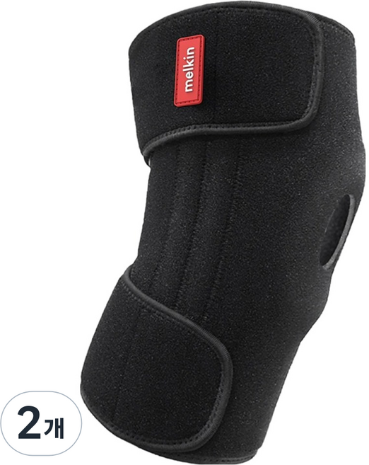 멜킨스포츠 멜케어 아머드 닥터 무릎보호대, 블랙, 2개