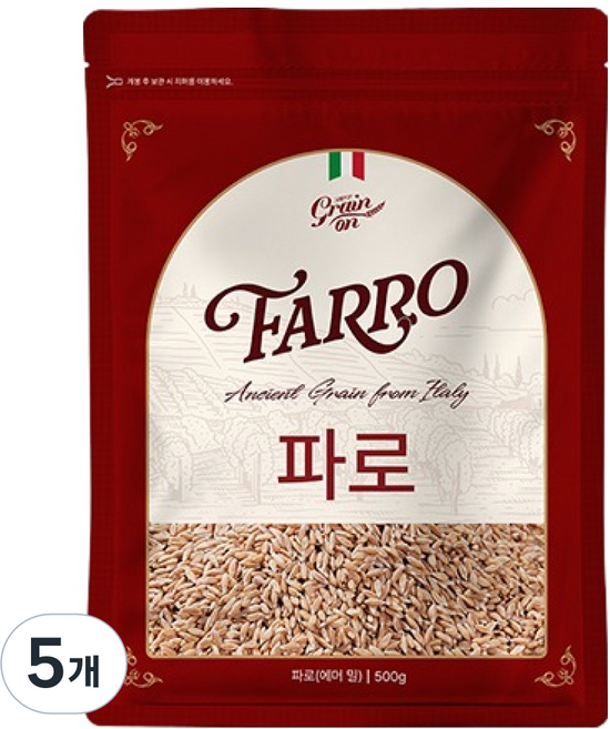 그레인온 파로 밀, 500g, 5개