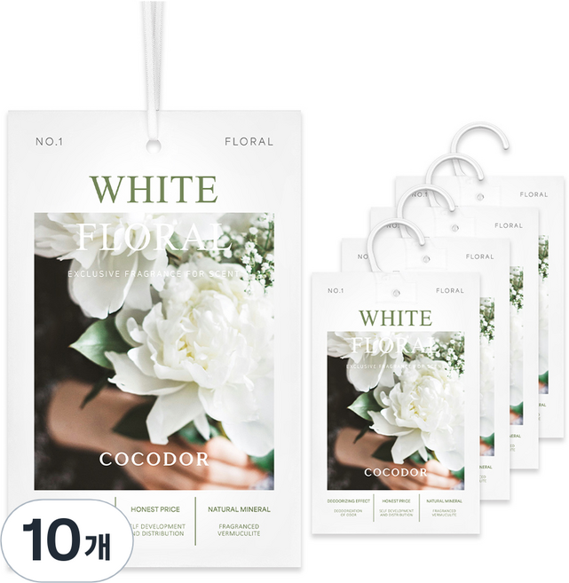 코코도르 퍼퓸 샤쉐, 20g, 10개, 화이트플로랄