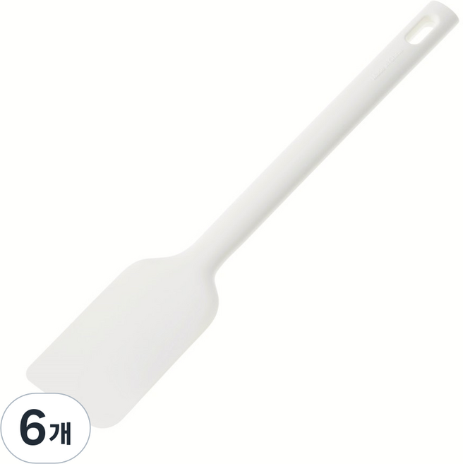 코멧 실리콘 키친툴 스파츌라, 아이보리, 6개