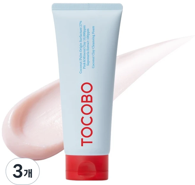 토코보 코코넛 클레이 클렌징 폼, 150ml, 3개 - 쿠팡
