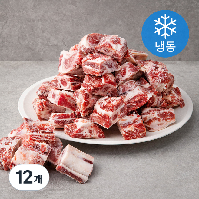 사조프레시미트 미국산 우빽립갈비 탕용 (냉동), 1kg, 12개