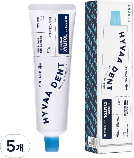 휘바덴트 자일리민티 치약, 120g, 5개