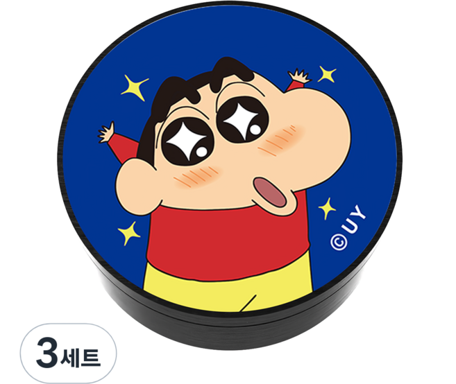 벨르아망 짱구는못말려 러브시리즈 디자인 차량용 방향제 반짝반짝, 3세트, 플라윗