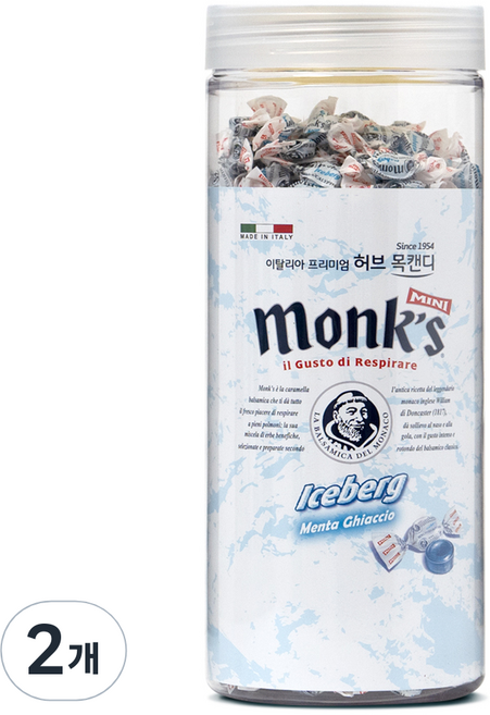 Monks 아이스버그 캔디, 450g, 2개