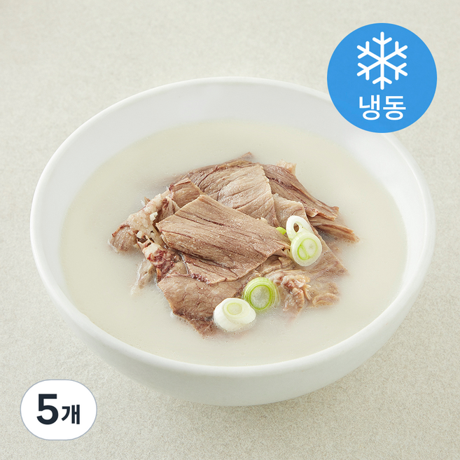 백제원 진한 사골 전통 설렁탕 (냉동), 5개, 550g