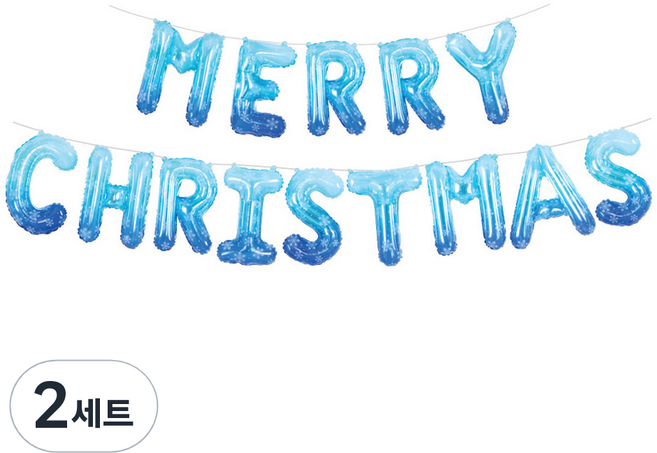 조이파티 은박풍선 세트 MERRY CHRISTMAS, 프로즌, 2세트