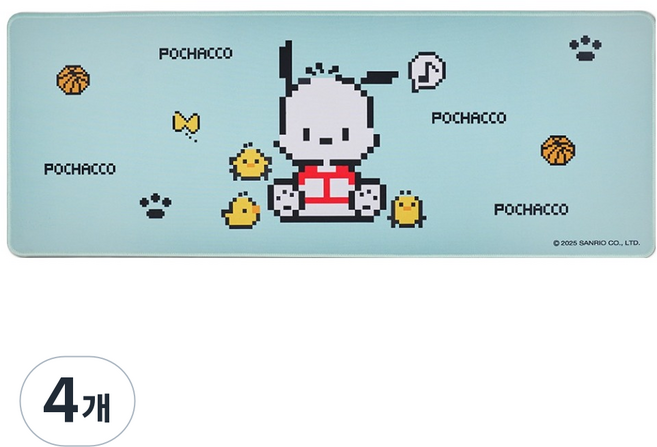 산리오 캐릭터즈 픽셀 데스크 장패드, 포차코, 4개