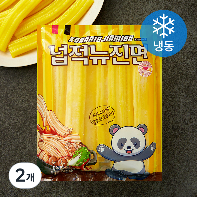 넙적 뉴진면 (냉동), 500g, 2개