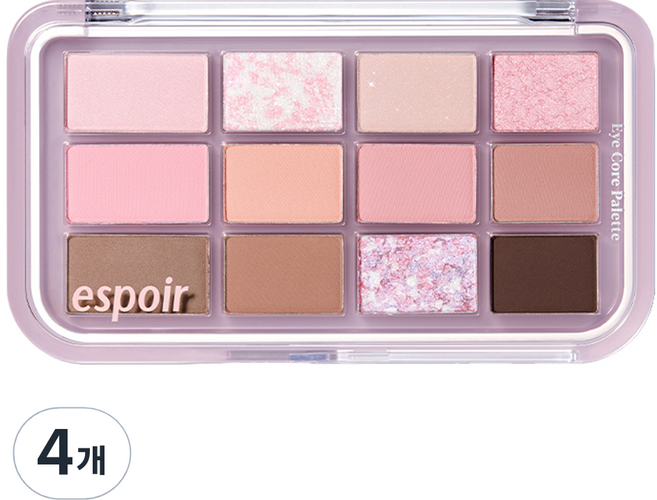 에스쁘아 아이 코어 팔레트, 7호 핑크 오트 라떼, 4개