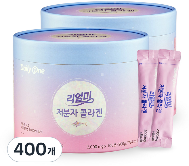데일리원 리얼미 저분자 콜라겐, 400개