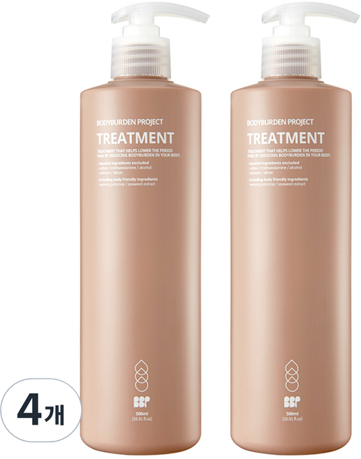 바디버든프로젝트 트리트먼트 로즈마리향, 4개, 500ml